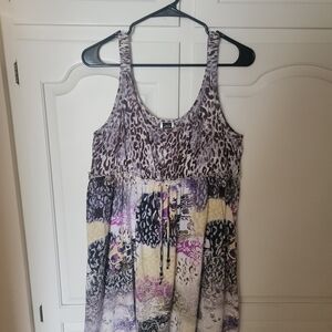 Bila Animal Print Cotton Dress